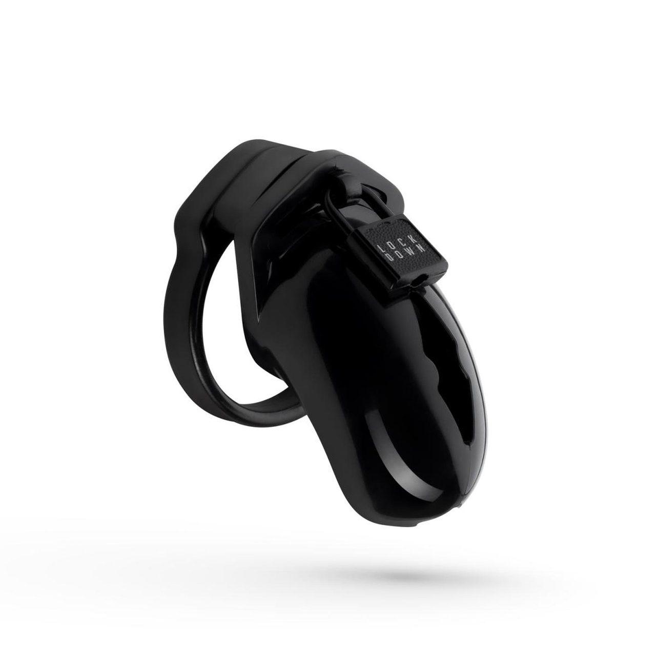 Mała klatka cnoty męska z kłódkami i 5 pierścieniami | Loris.pl