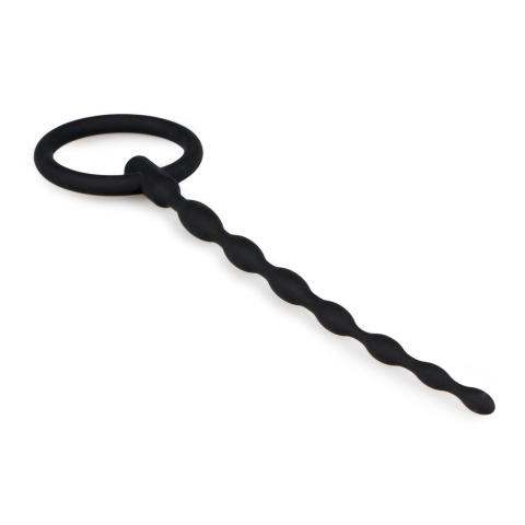 Silikonowy penis plug z pierścieniem do wyjmowania | Komfort i kontrola