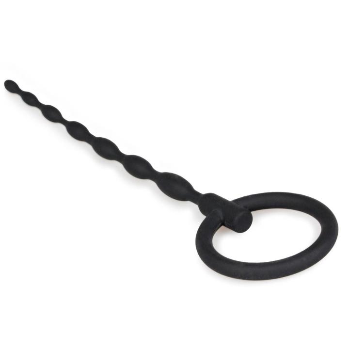Silikonowy penis plug z pierścieniem do wyjmowania | Komfort i kontrola