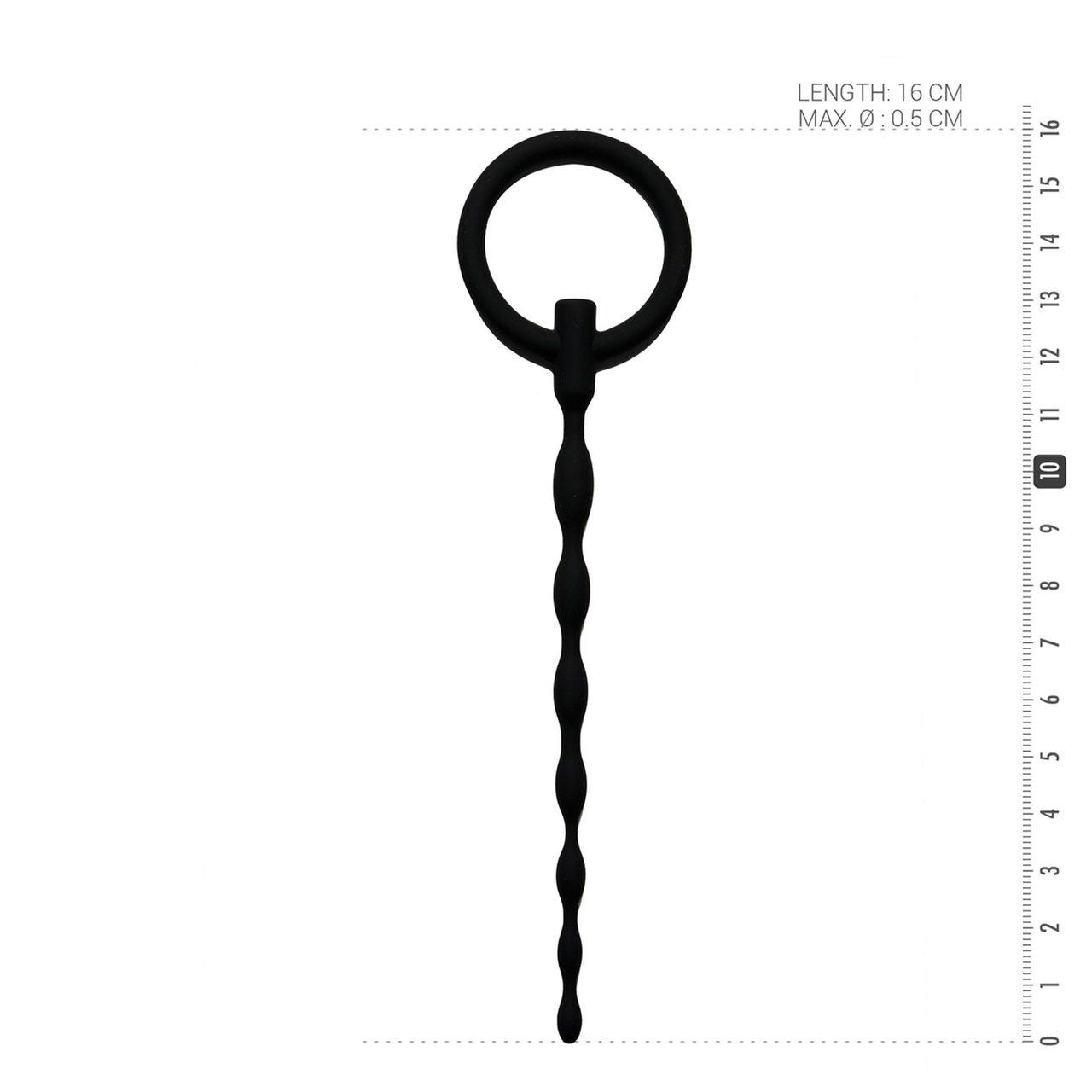 Silikonowy penis plug z pierścieniem do wyjmowania | Komfort i kontrola