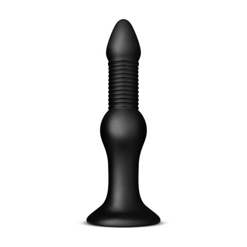 Żebrowane dildo analno-waginalne 25 cm, 6,6 cm