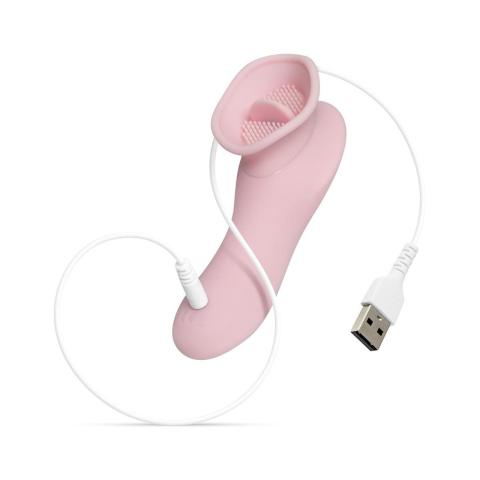 Stymulator łechtaczki w stringach różowy | Wodoodporny, ładowanie USB