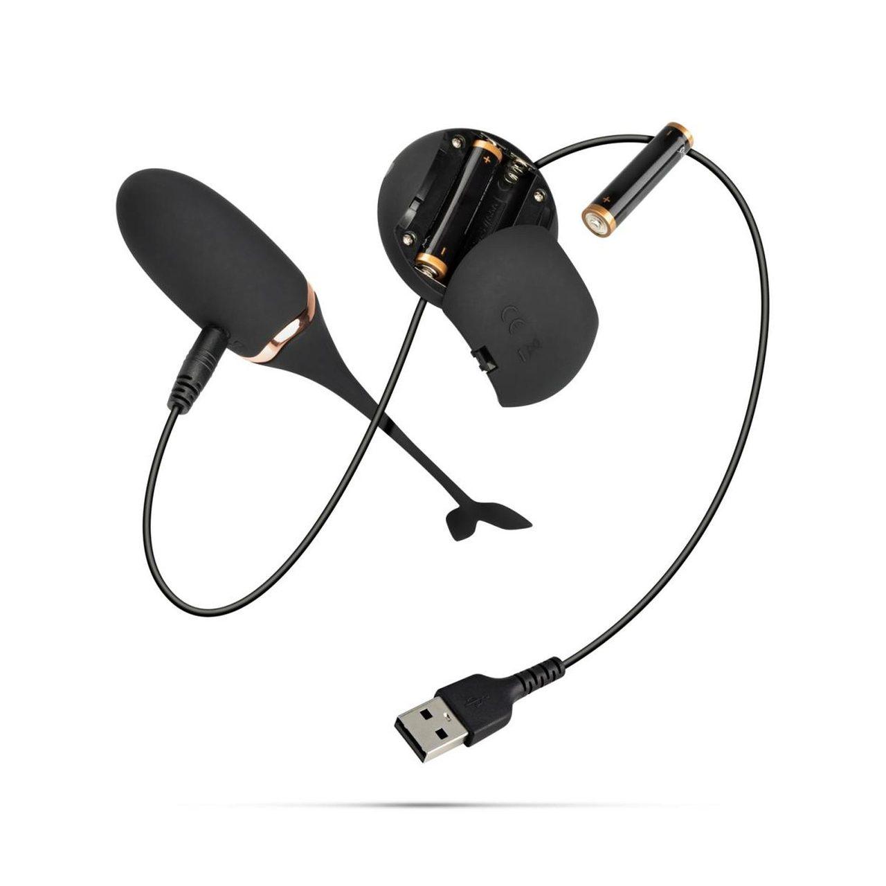 Bezprzewodowe jajko wibrujące z pilotem czarne | 12 trybów | Loris.pl