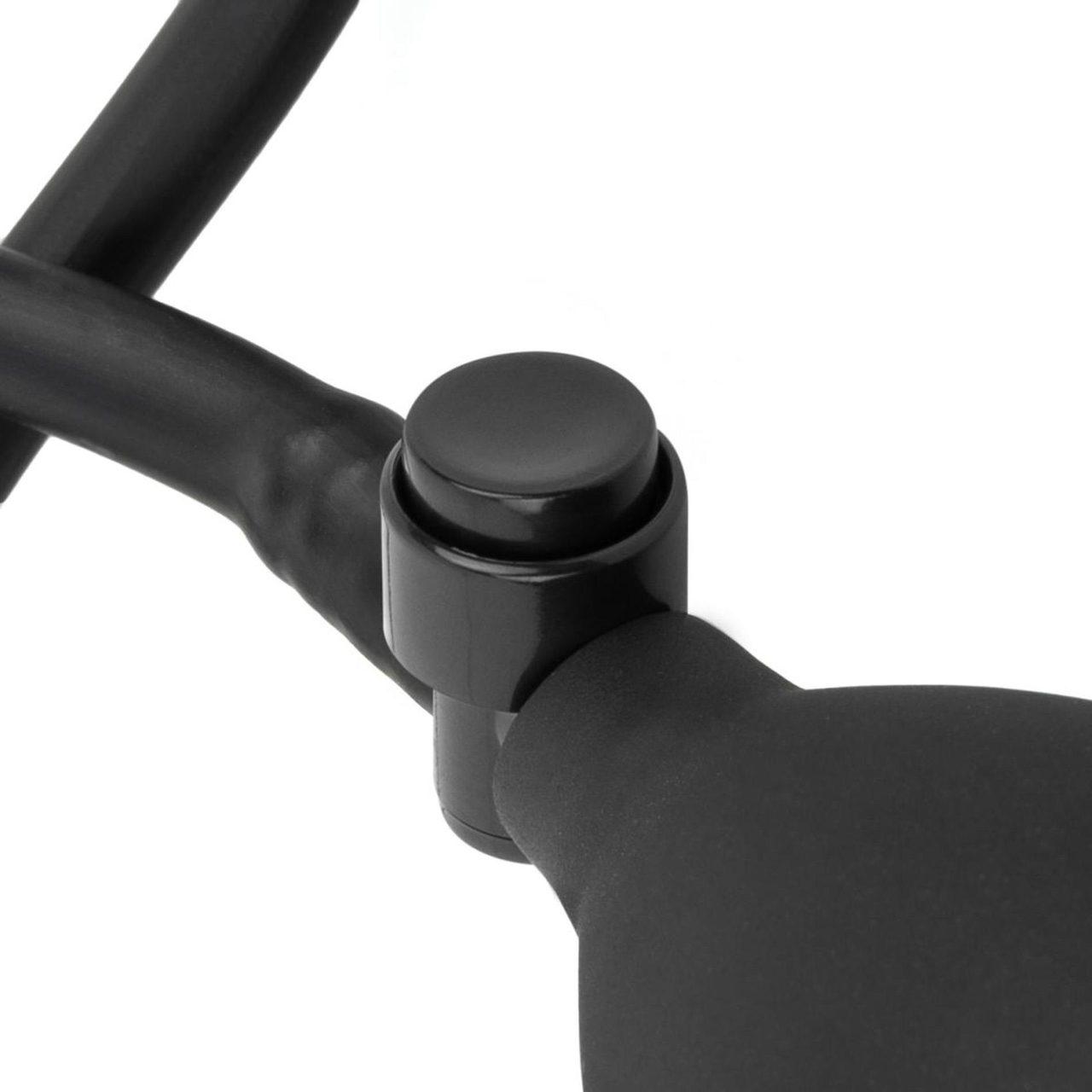 Pompowany plug analny z pompką 14,5 cm czarny | Loris.pl