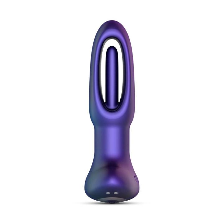 Wibrujący plug analny z pilotem USB – 10 trybów + trzepotanie