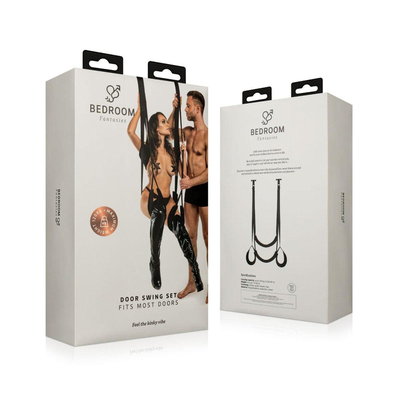 Huśtawka erotyczna BDSM do sufitu czarna | Regulacja wysokości | Loris.pl