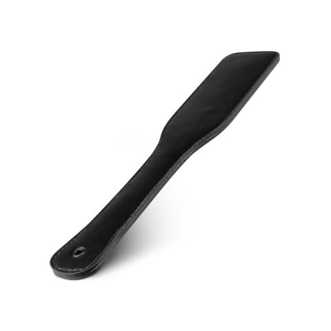 Czarny paddle BDSM ze skóry syntetycznej PU