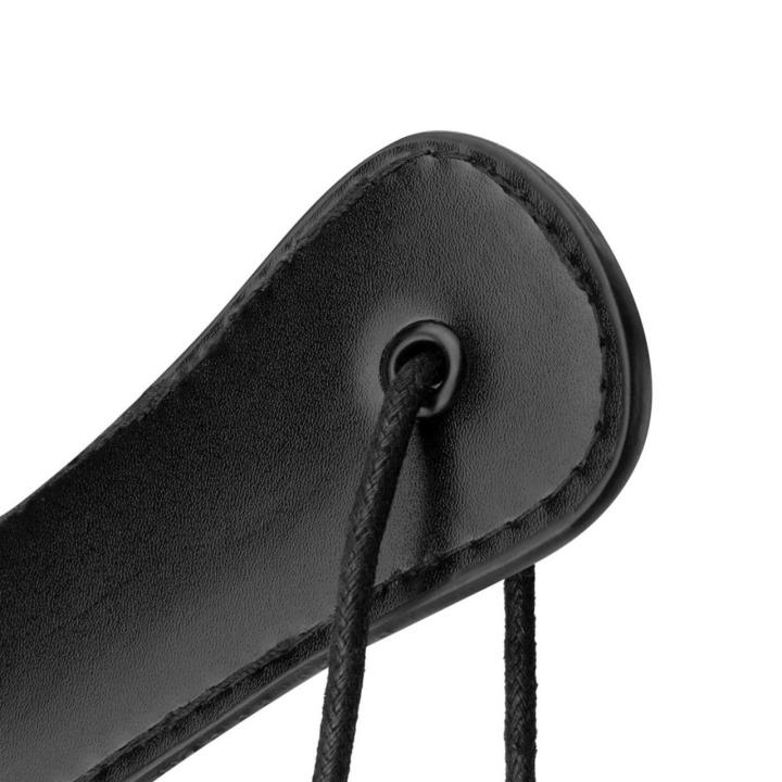 Czarny paddle BDSM ze skóry syntetycznej PU