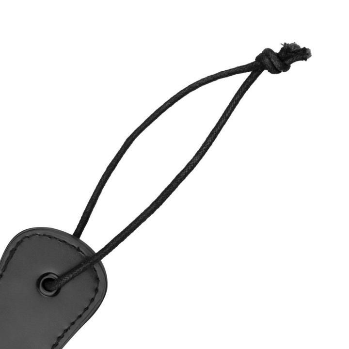 Czarny paddle BDSM ze skóry syntetycznej PU