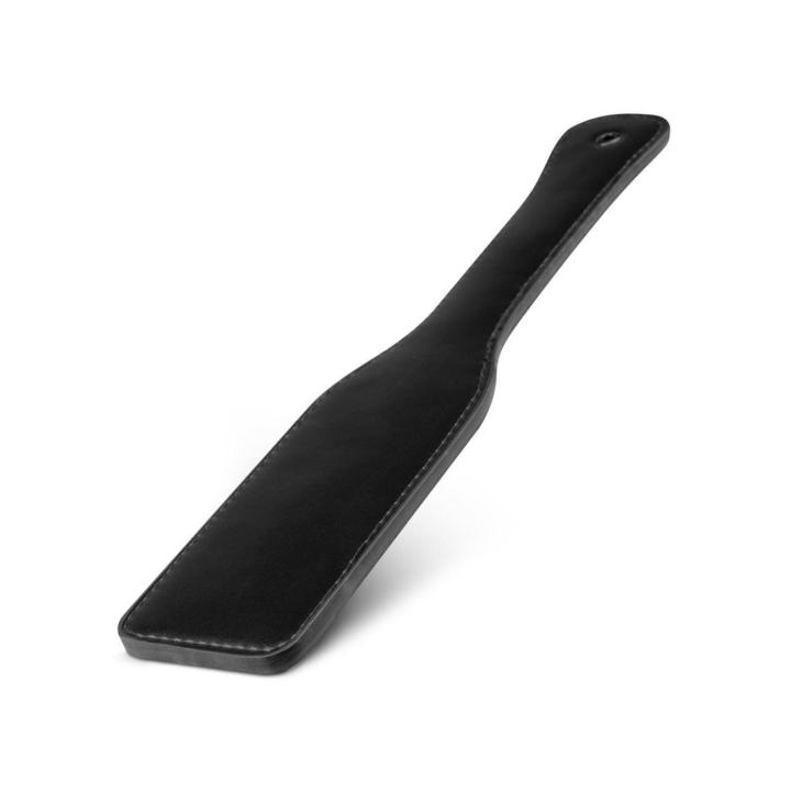 Czarny paddle BDSM ze skóry syntetycznej PU