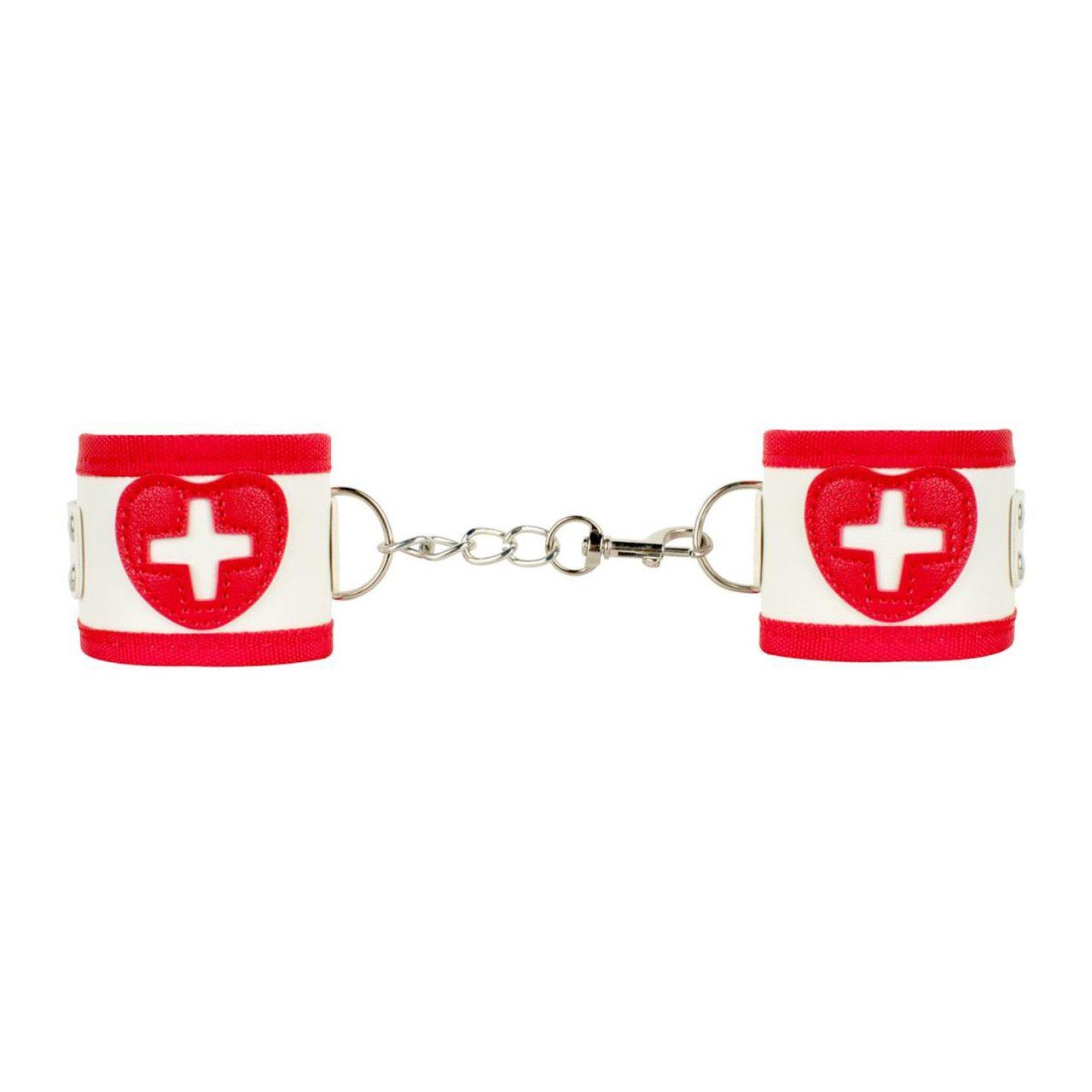 Zestaw BDSM lekarz i pacjent 8 elementów biały | Loris.pl