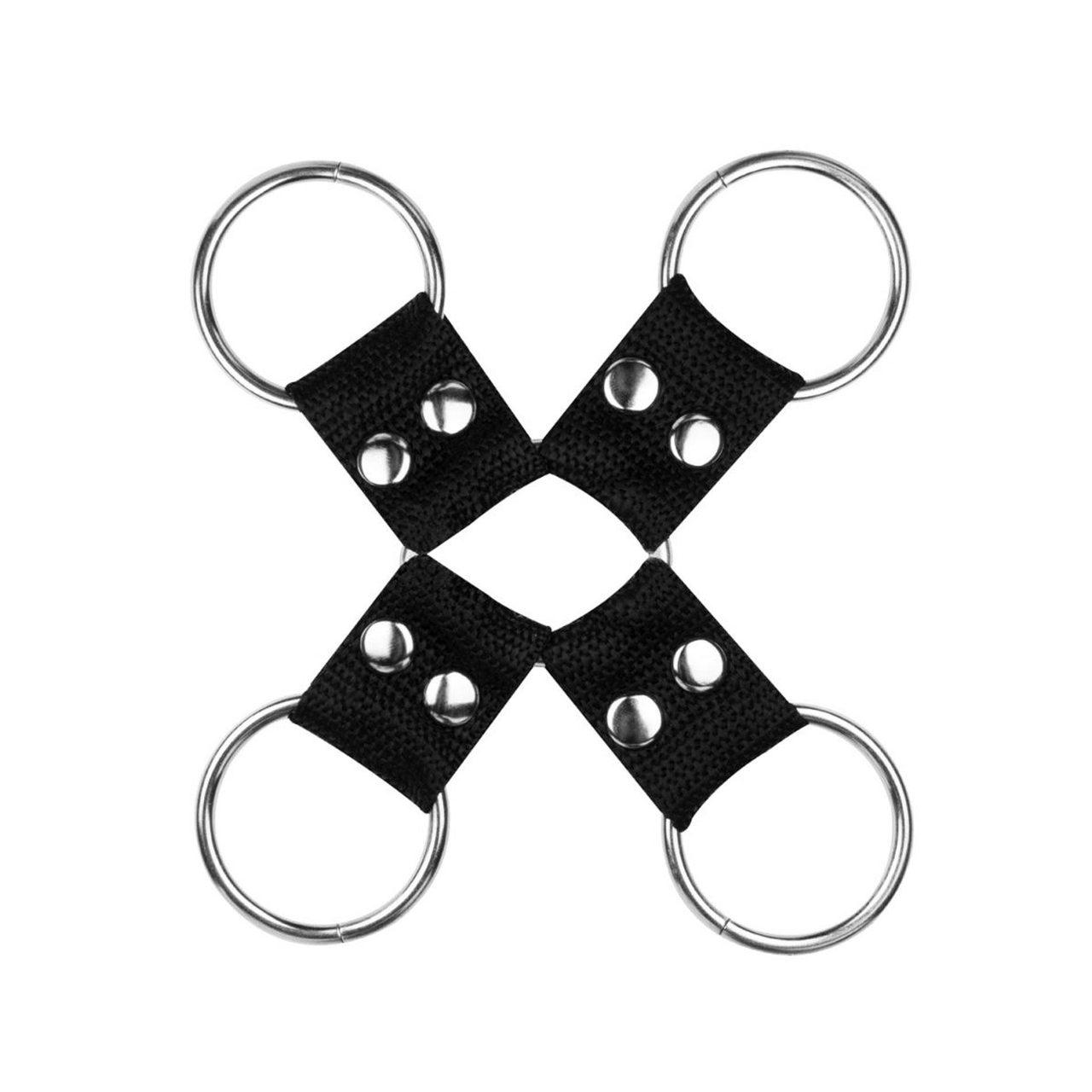 Koronkowy zestaw BDSM 8 el. z kajdankami i pejczem | Loris.pl