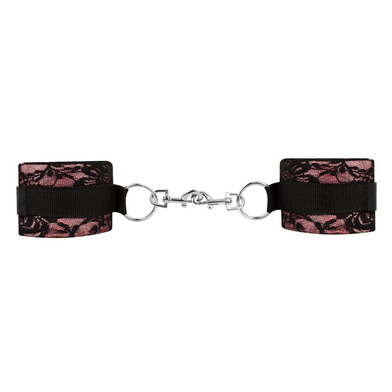 Koronkowy zestaw BDSM 8 el. z kajdankami i pejczem | Loris.pl