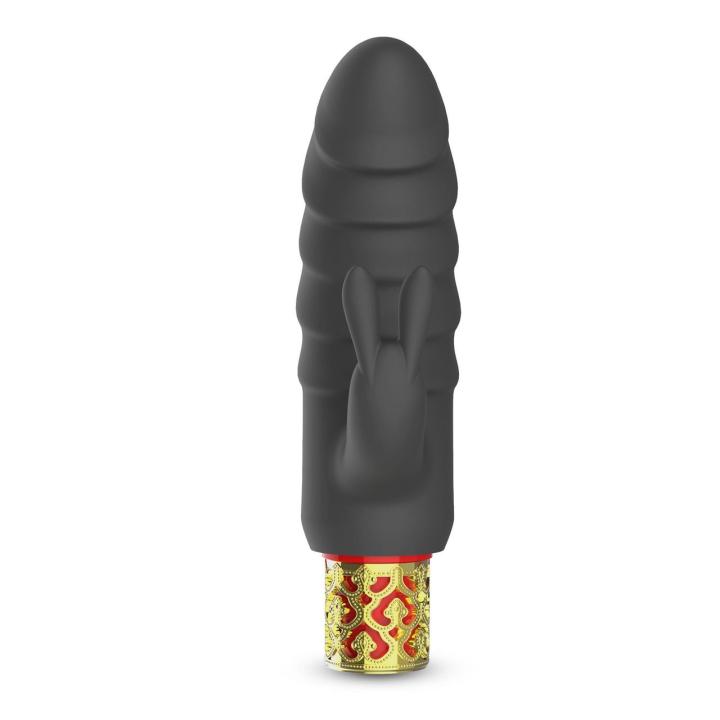 Mini wibrator 2w1 z silikonową nakładką 13,3 cm | 10 trybów