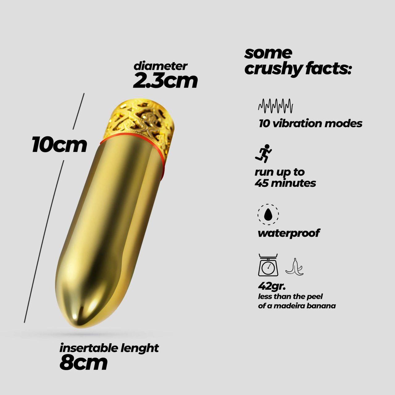 Mini wibrator 2w1 z silikonową nakładką 13,3 cm | 10 trybów | Loris.pl