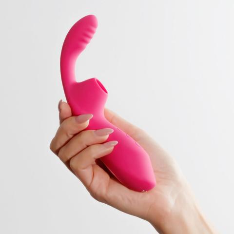 Stymulator łechtaczki i punktu G z ssaniem i wibracją USB
