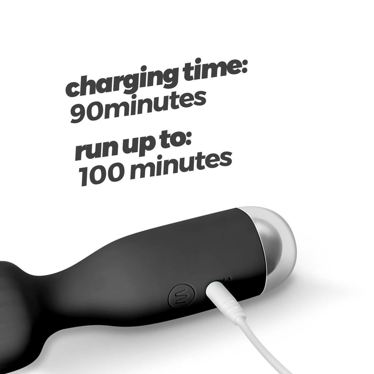 Mini wand do łechtaczki czarny | 10 trybów, USB, wodoodporny - Loris.pl