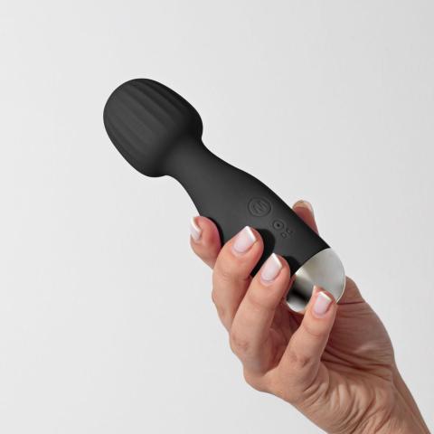 Mini wand do łechtaczki czarny | 10 trybów, USB, wodoodporny