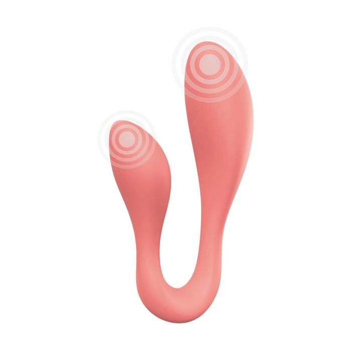 Podwójny wibrator z aplikacją i pilotem | 10 trybów | Loris.pl