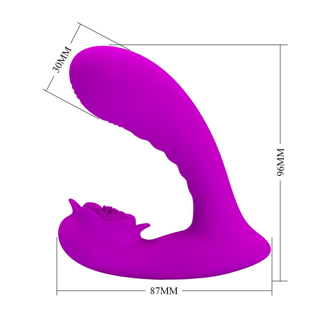 Podwójny wibrator króliczek do punktu g i łechtaczki 24 tryby usb | Loris.pl