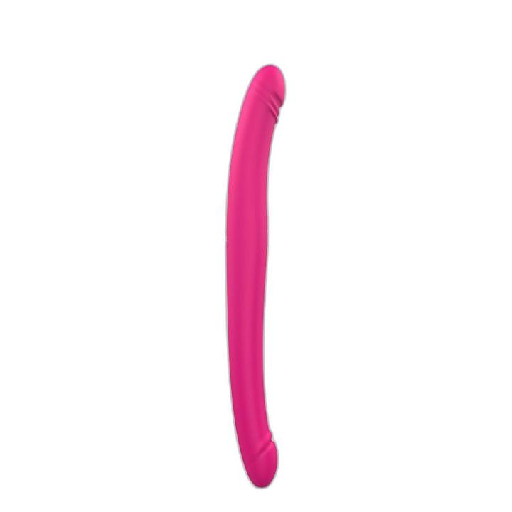 Podwójne dildo 2 w 1: wibracje i pulsowanie | Silikon | Wodoodporne