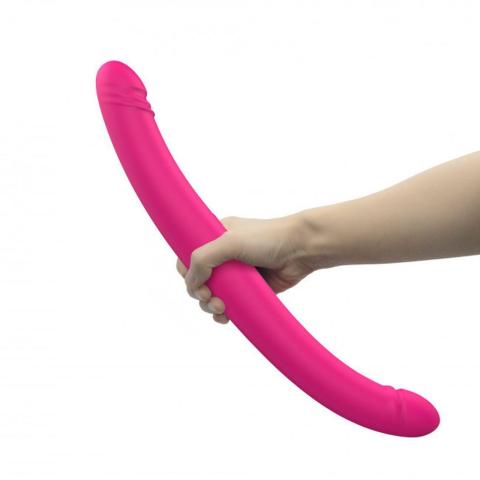 Podwójne dildo 2 w 1: wibracje i pulsowanie | Silikon | Wodoodporne