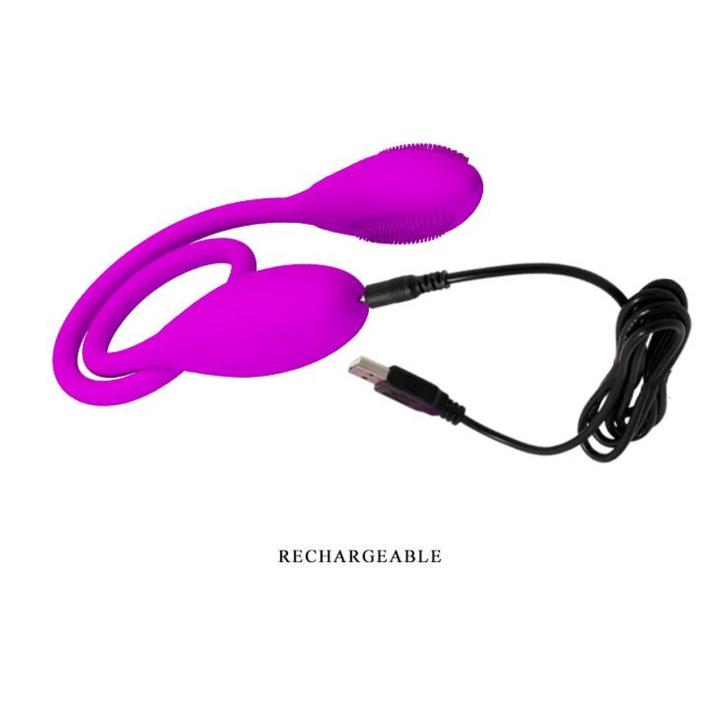 Podwójne wibrujące jajeczka USB 7 trybów – wodoodporne