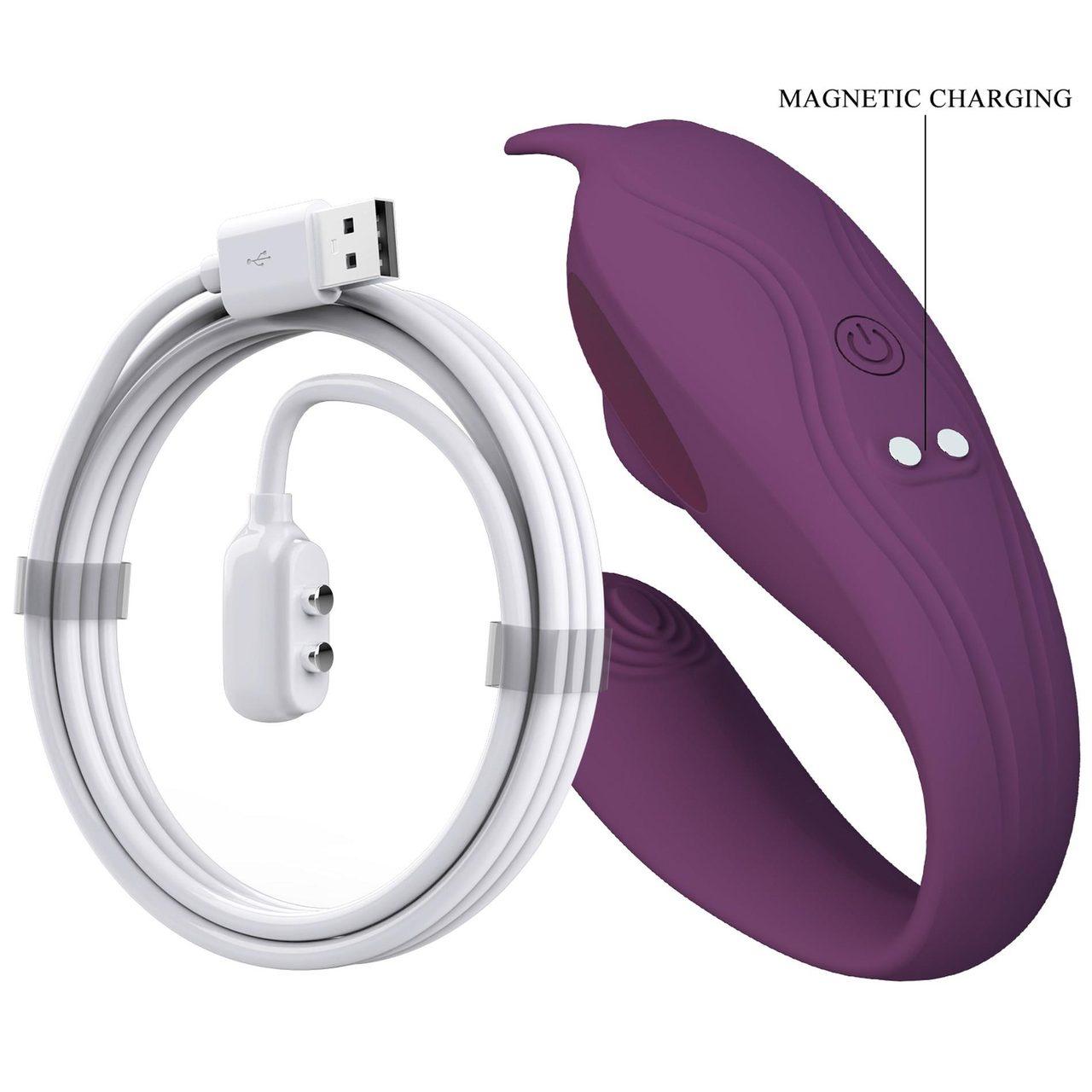 Podwójny wibrator C z aplikacją i sterowaniem na odległość | Loris.pl