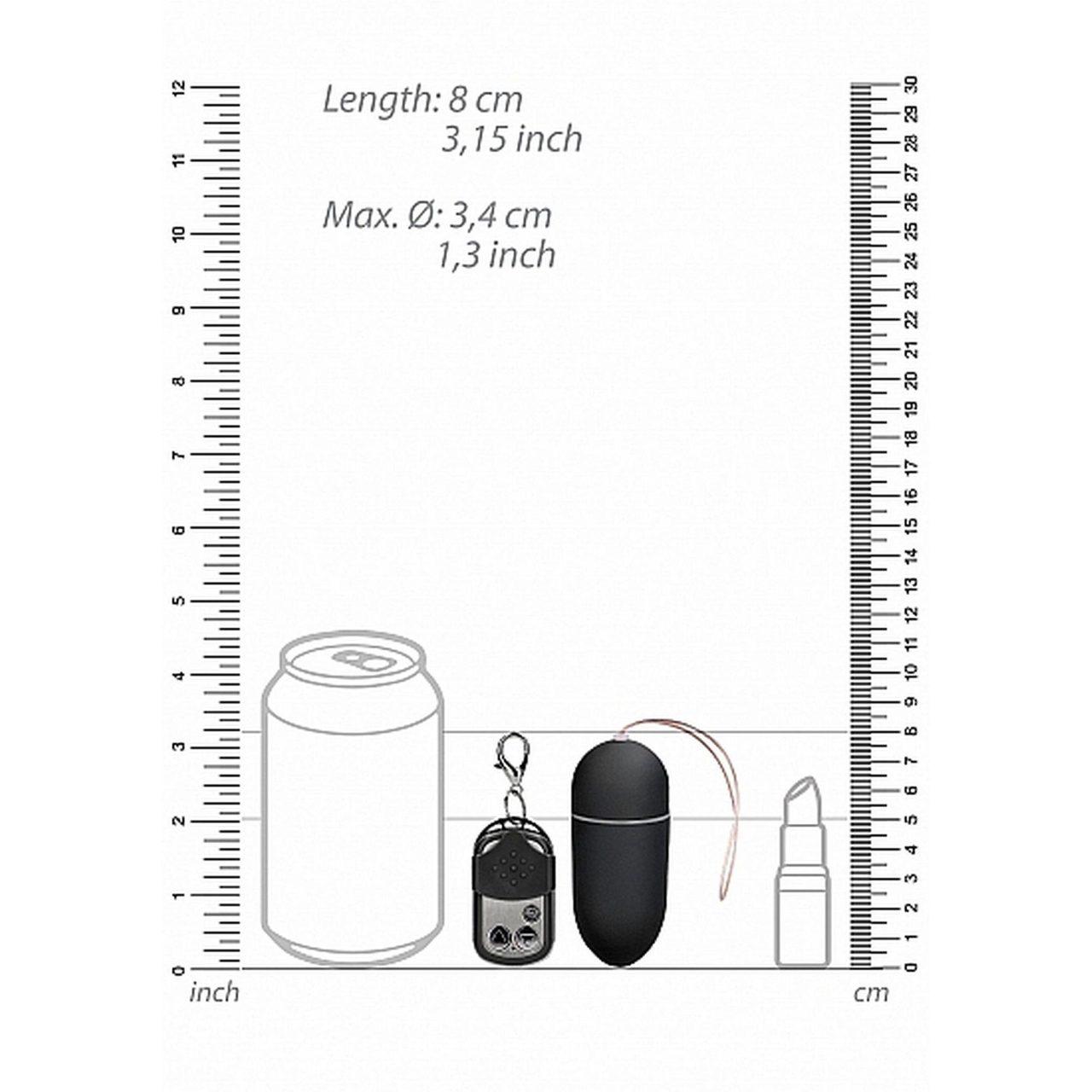 Bezprzewodowe jajko wibrujące z pilotem 10 trybów duże czarne | Loris.pl