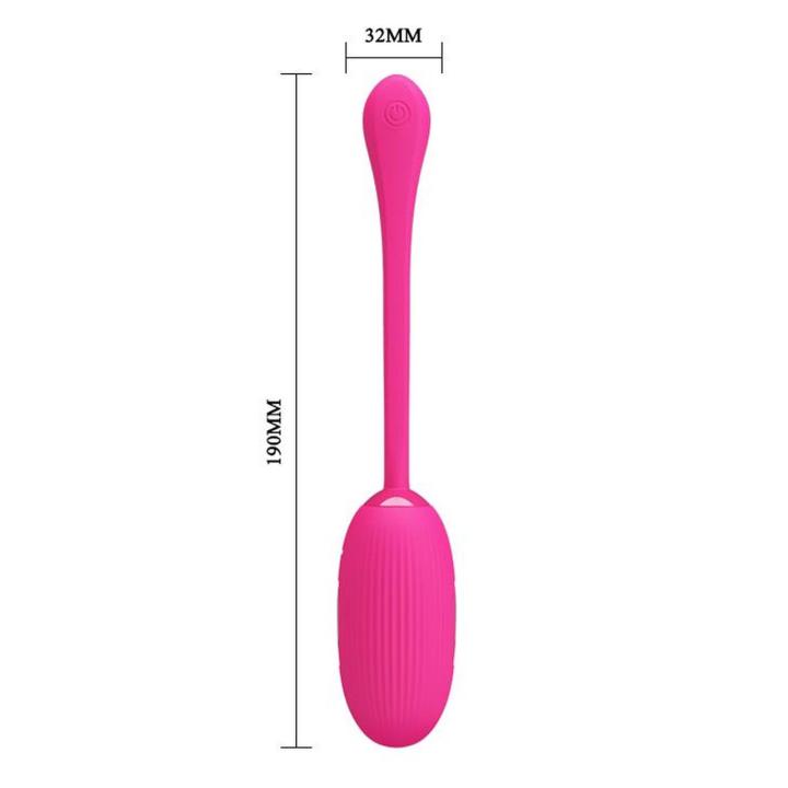 Wibrujące jajko z aplikacją | 12 trybów | Ładowanie USB | Magenta