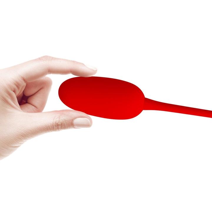 Bezprzewodowe jajko wibrujące czerwone 12 trybów | Loris.pl