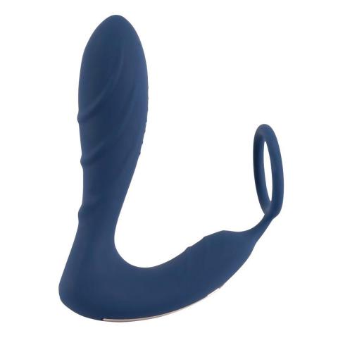 Wibrujący plug prostaty i pierścień erekcyjny z pilotem USB