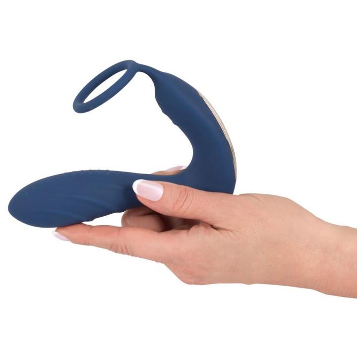 Wibrujący plug prostaty i pierścień erekcyjny z pilotem USB