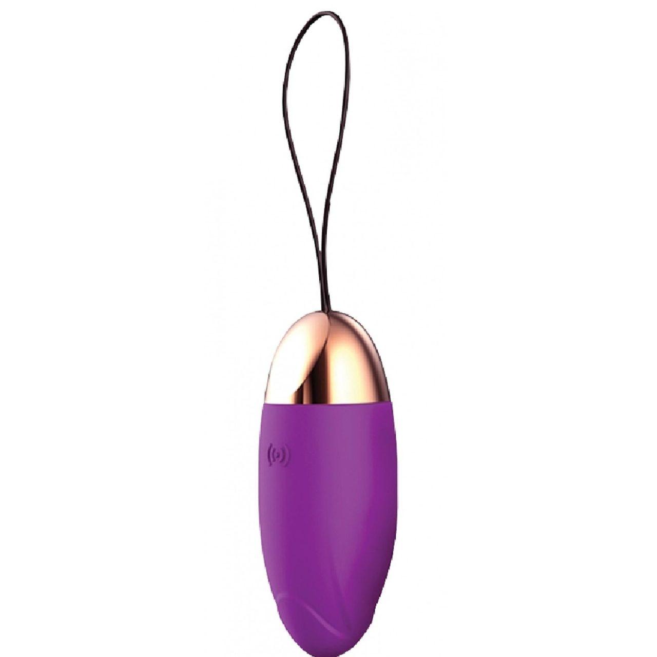 Bezprzewodowe jajko wibrujące fioletowe 10 trybów USB | Loris.pl