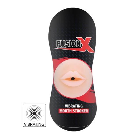 Masturbator usta z wibracją i efektem ssania 18 cm