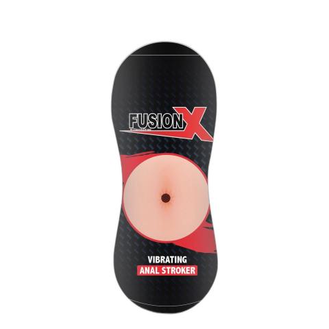 Cielisty masturbator analny z wibracją 18 cm – TPE