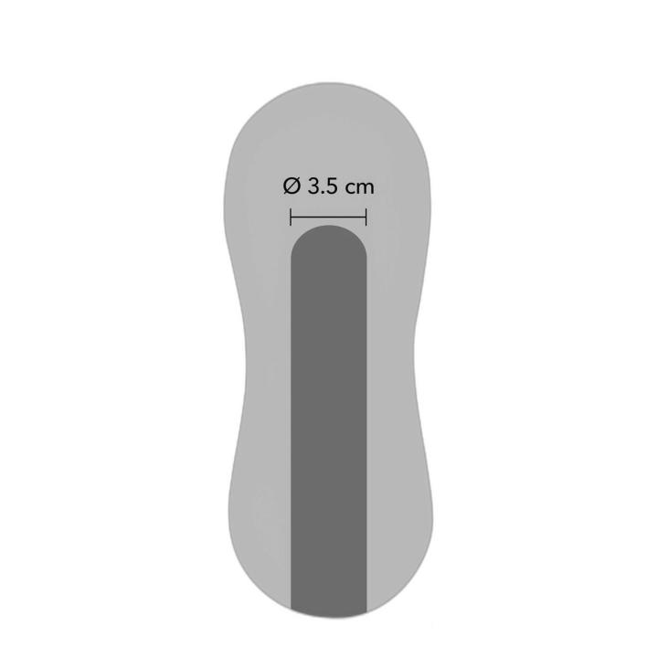 Cielisty masturbator analny z wibracją 18 cm – TPE