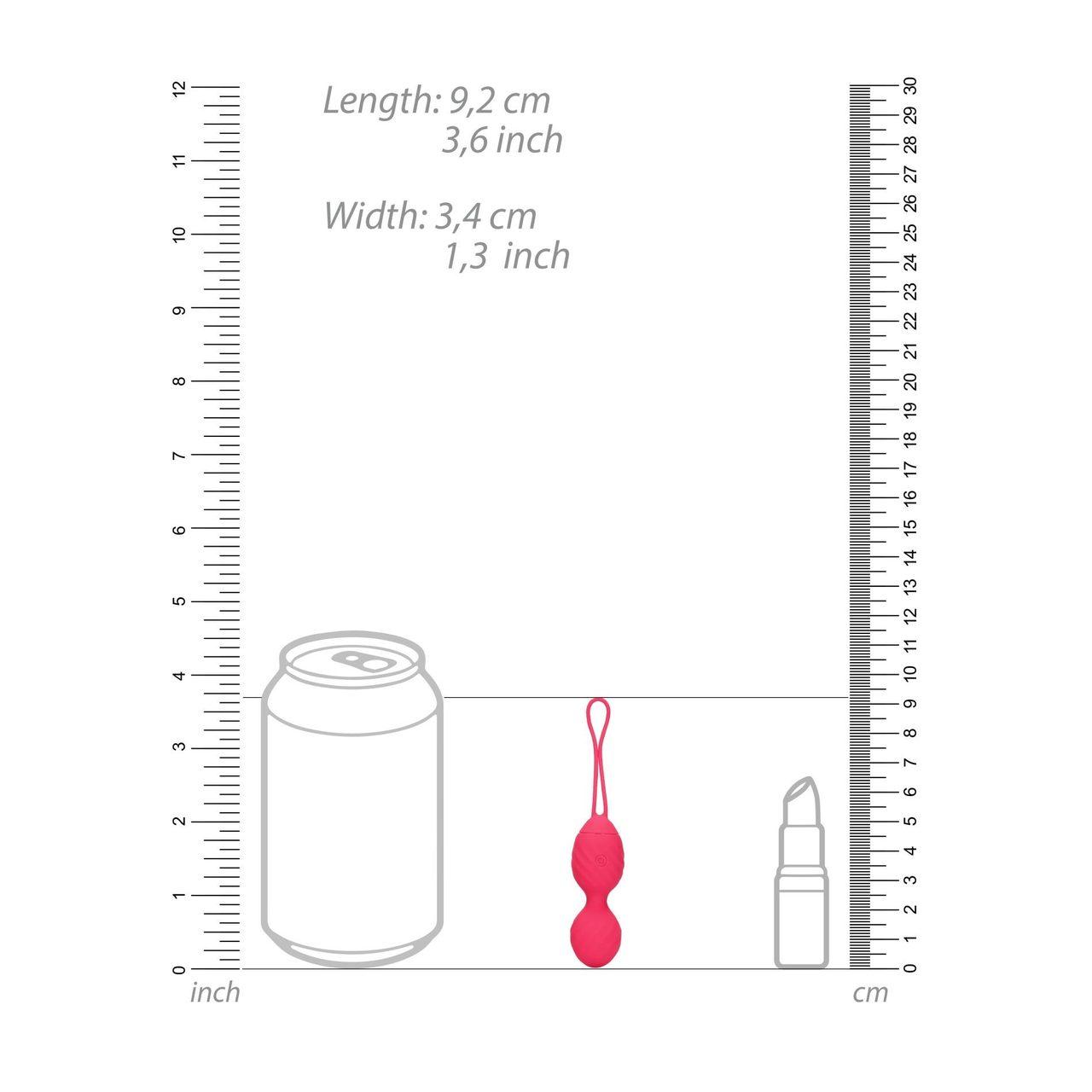 Wibrujące jajko z pilotem czerwone | 10 trybów | Akumulator | Loris.pl