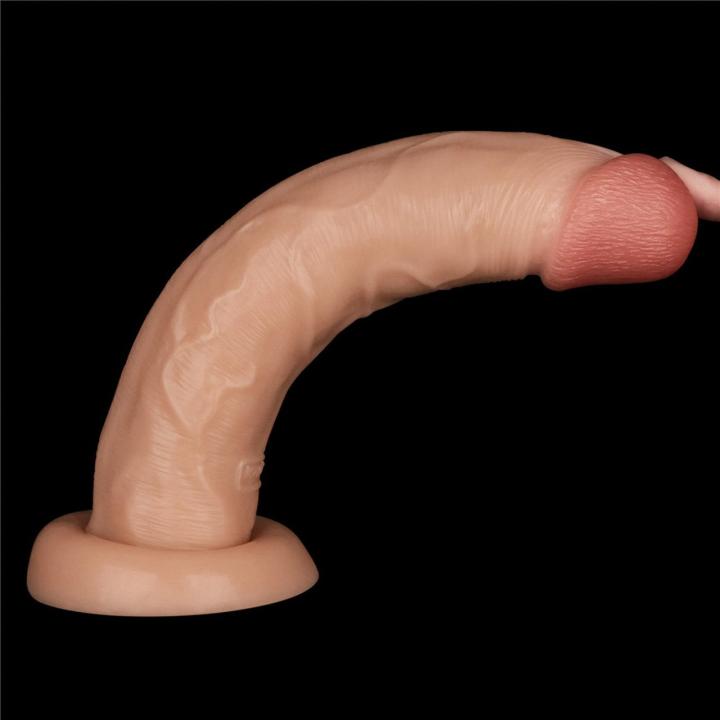 Realistyczne dildo wibrujące z przyssawką 25,4 cm | 10 trybów