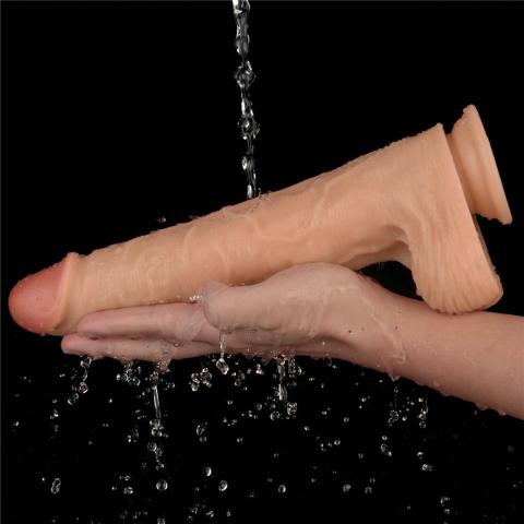 Realistyczny wibrator z przyssawką 28 cm | 10 trybów | Wodoodporny