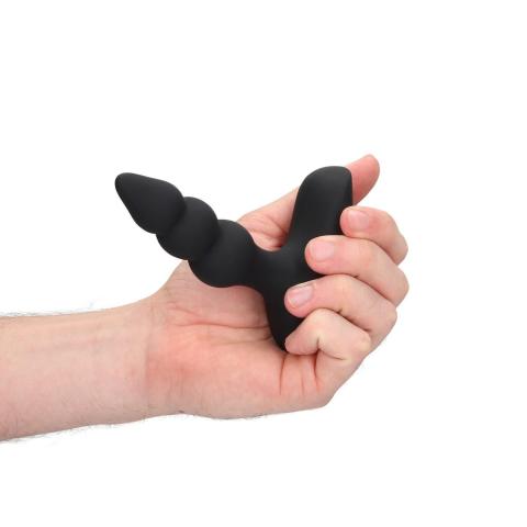 Wibrujący korek analny z pilotem i koralikami – plug wibrujący