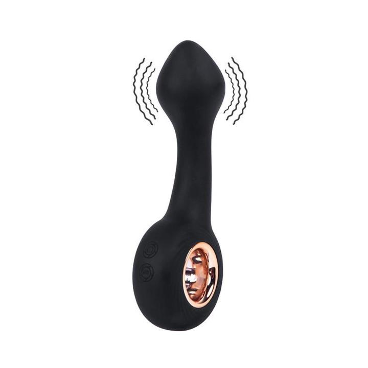 Wibrujący plug analny 14 cm USB | 12 trybów