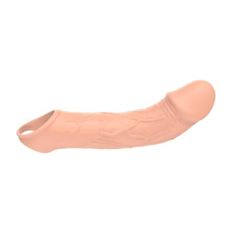 Wibrująca przedłużka na penisa z pilotem 10 trybów | usb | wodoodporna