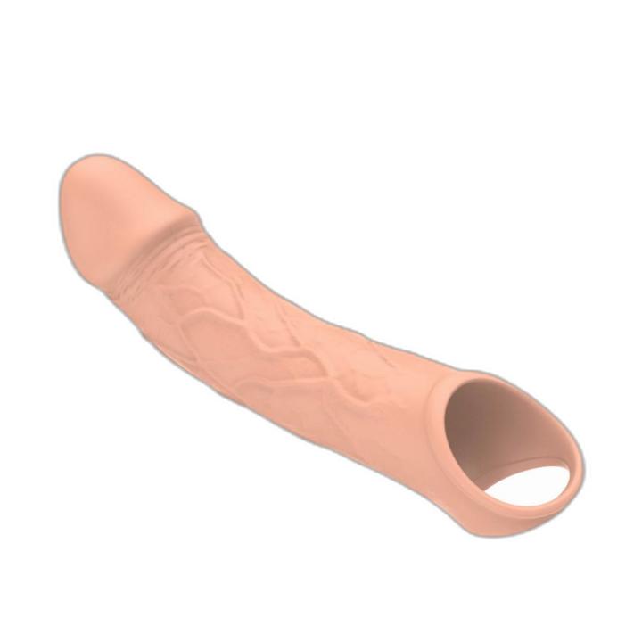 Wibrująca przedłużka na penisa z pilotem 10 trybów | usb | wodoodporna