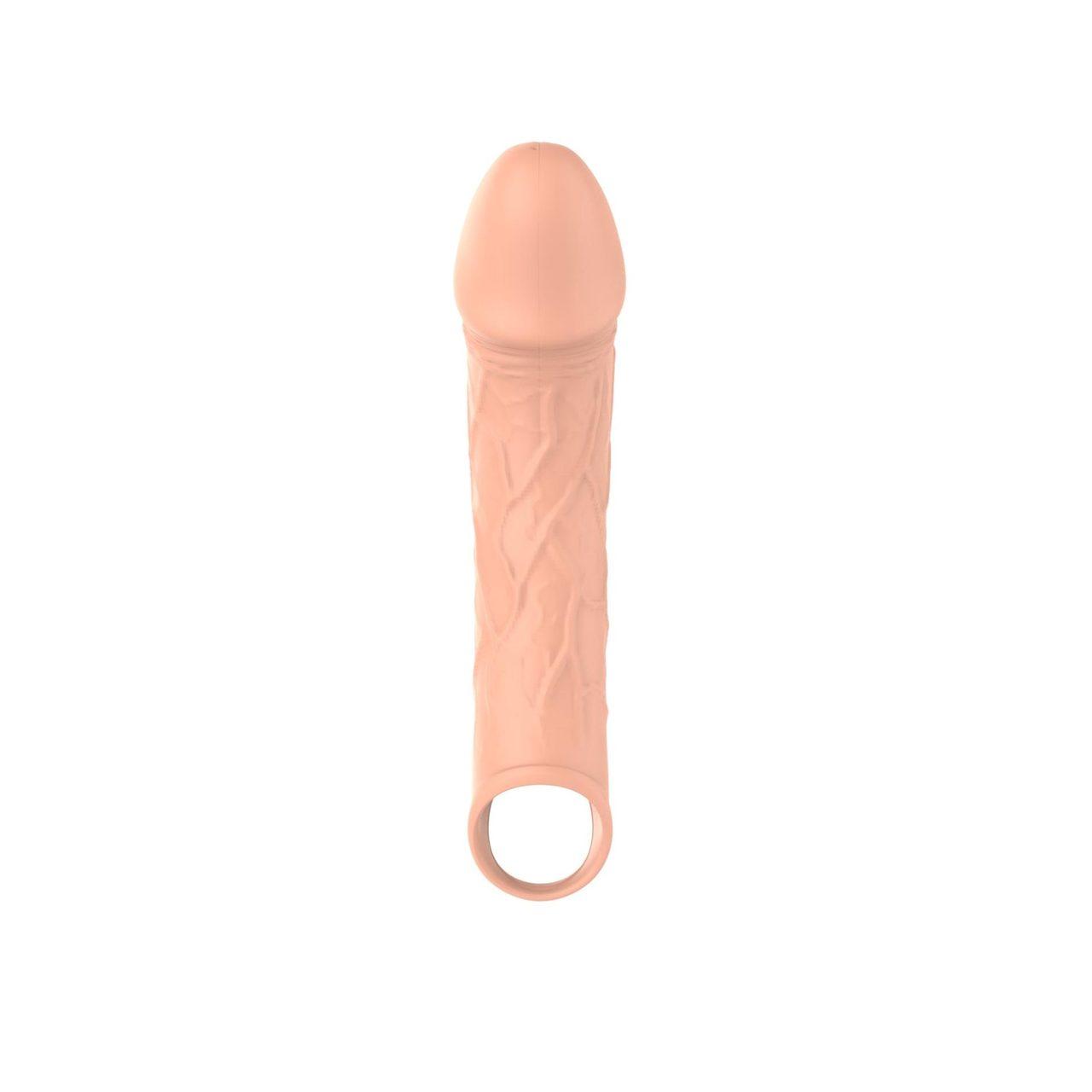 Wibrująca przedłużka na penisa z pilotem 10 trybów | usb | wodoodporna