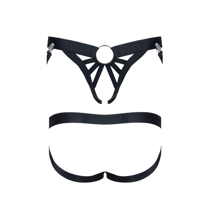 Męskie figi z jockstrapem z zapięciami – Regnes Fetish Planet
