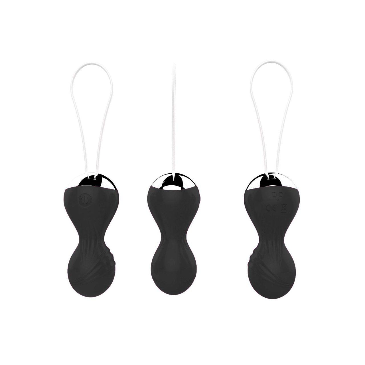 Wibrujące kulki gejszy USB z pilotem – silikon medyczny, 10 trybów | Loris.pl