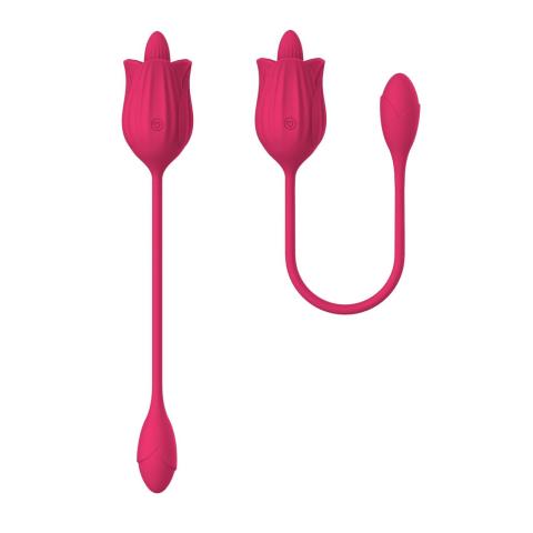 Liżący stymulator z wibrującym jajkiem USB – 10 trybów