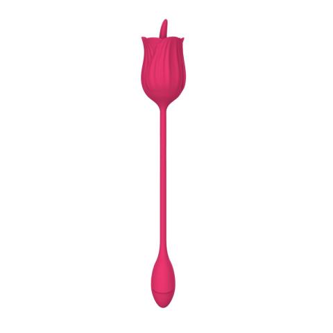 Liżący stymulator z wibrującym jajkiem USB – 10 trybów