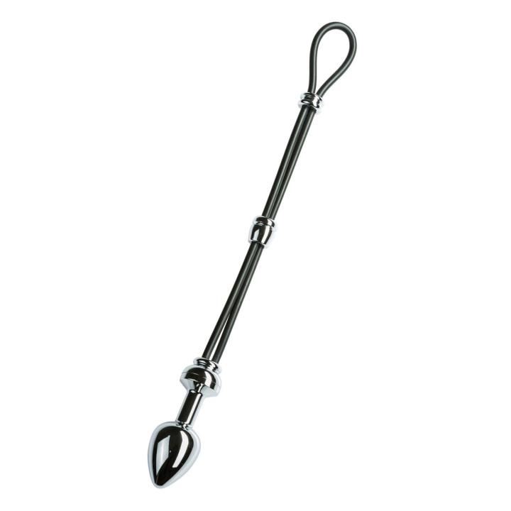 Pierścień na penisa i jądra + zatyczka analna small chrom | Loris.pl